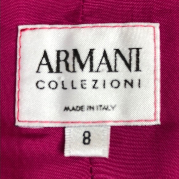 Armani Collezioni Raspberry Knit Blazer - Picture 3 of 5
